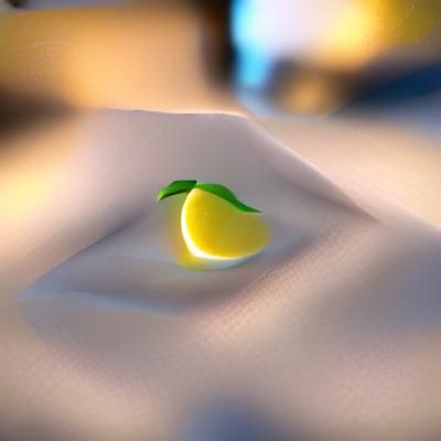 Vibrant Yellow Lemon Still Life