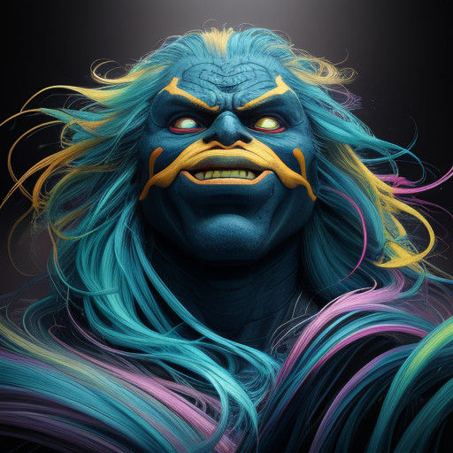 Hyperrealistic Concept Art of Karmic Entity Miko