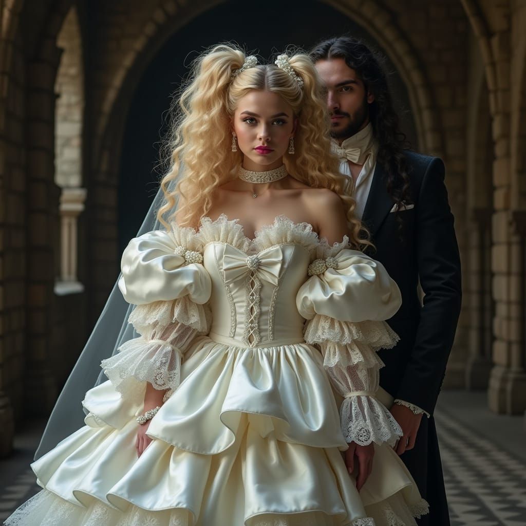 Elegant Demon King Wedding in Dark Castle