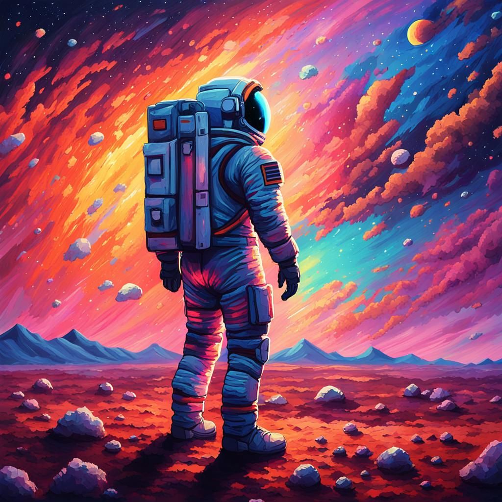 PIXEL ART - made up of tiny squares that form a complete pic...