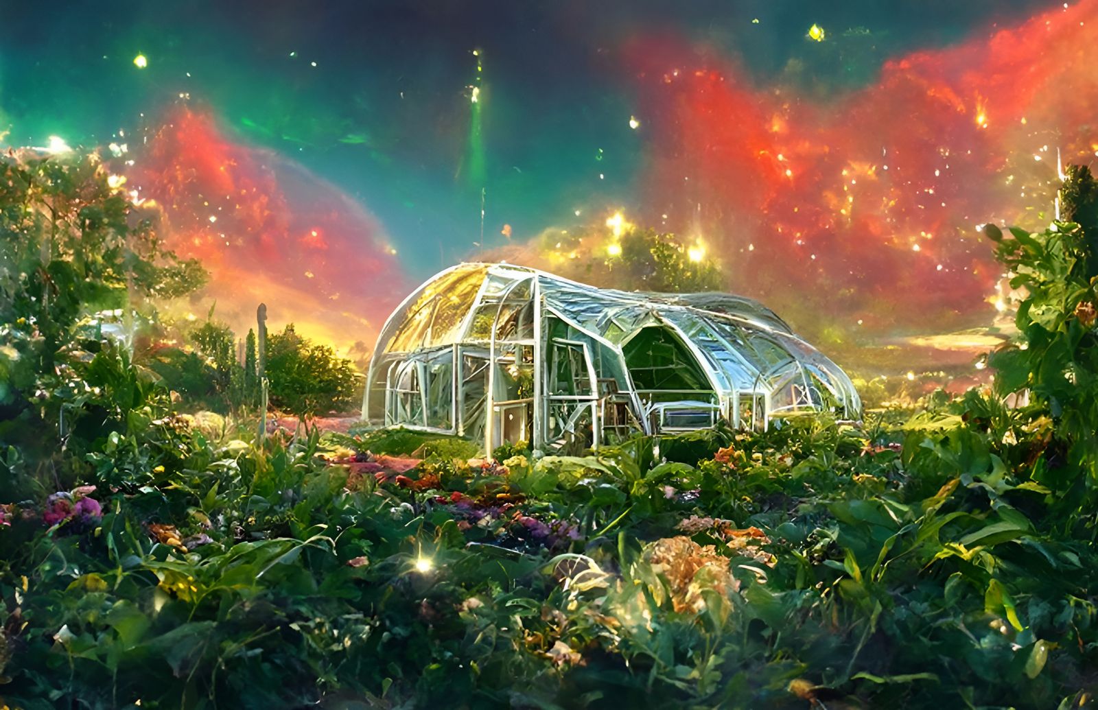 Golden Greenhouse in Space: Astral Garden
