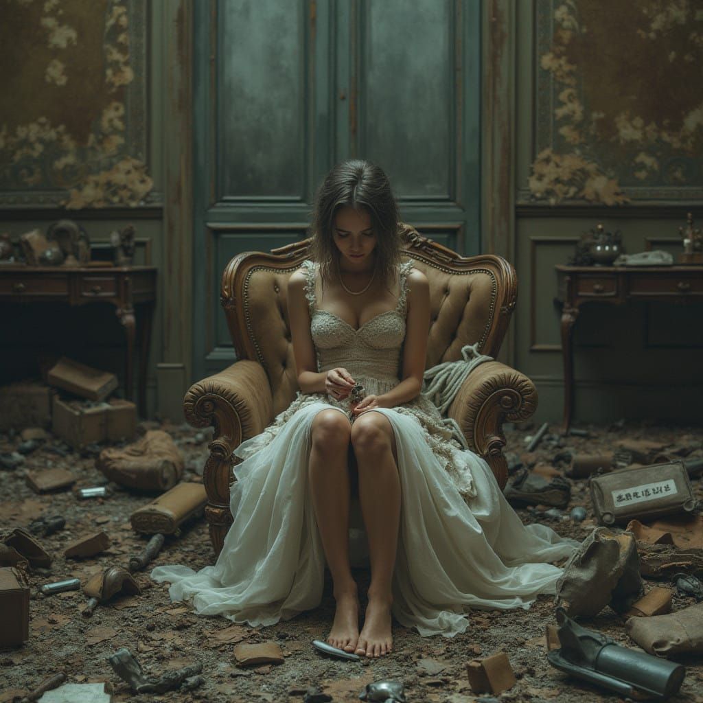 A Young Woman's Despair in a World of Decay