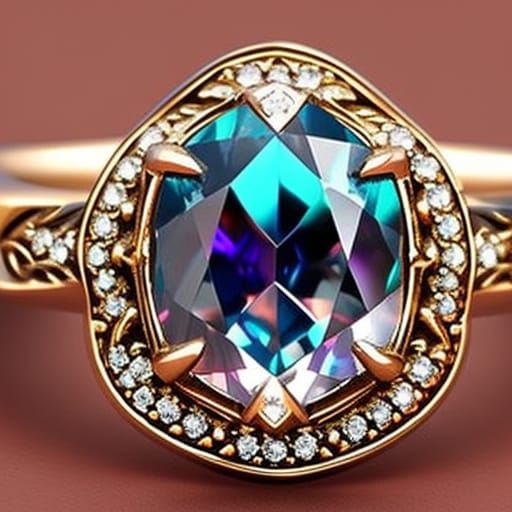 Hyperrealistic Swear Gem Ring Concept Art