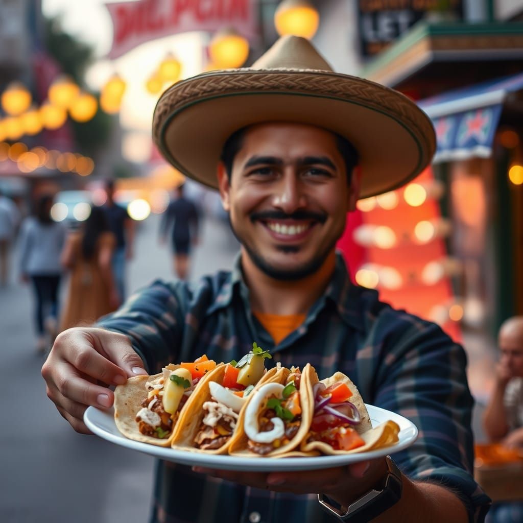 Authentic Mexican Street Tacos Served with a Smile