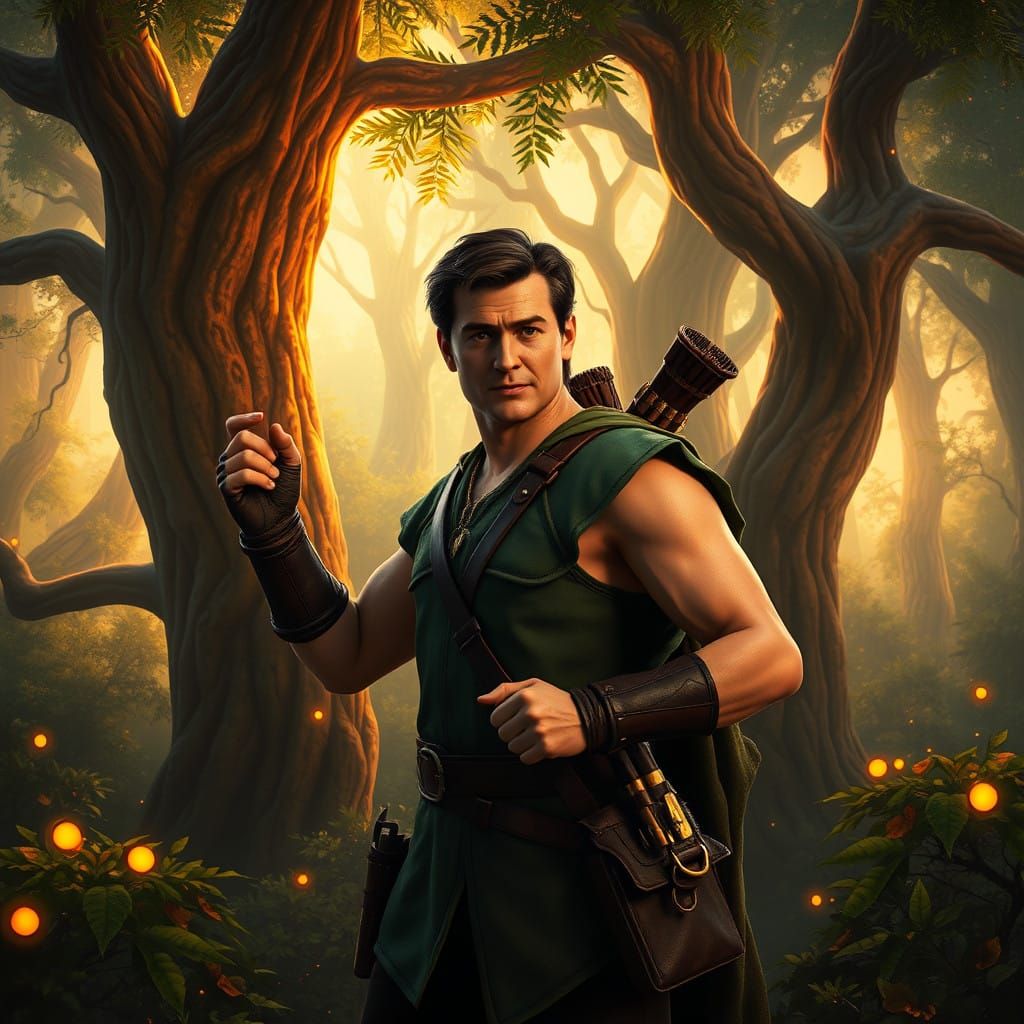 Robin Hood Hero in Lush Sherwood Forest