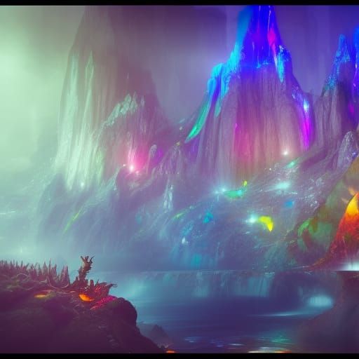 Epic Glass Jewelry Kingdom with Rainbow Refraction