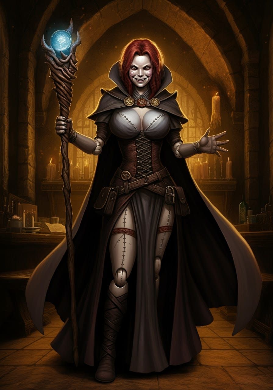 Female Threadborn Warlock
