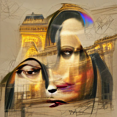 Modern Mona Lisa Concept Art