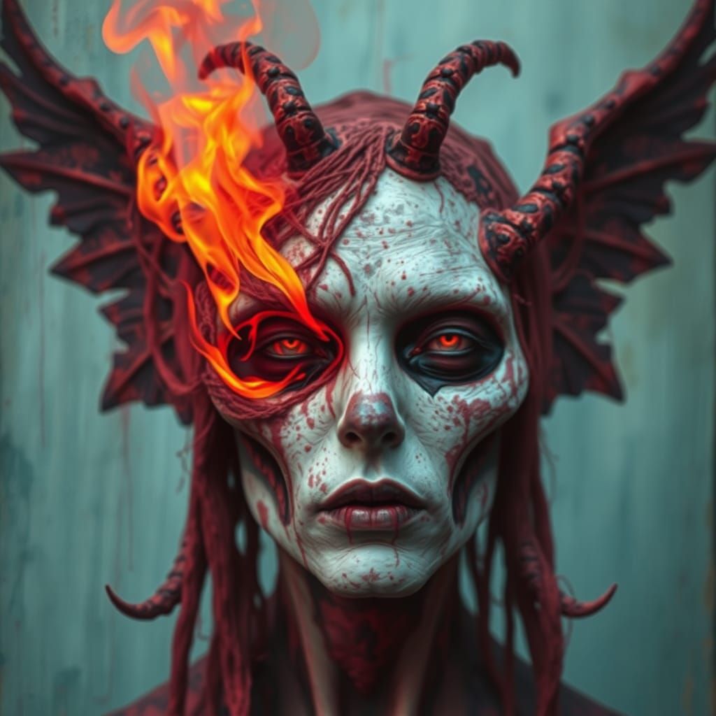 Fauvist Fire Wraith with Spectral Texture