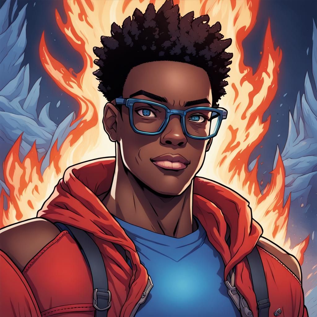 Fiery Digimon Battle: Comic Book Art