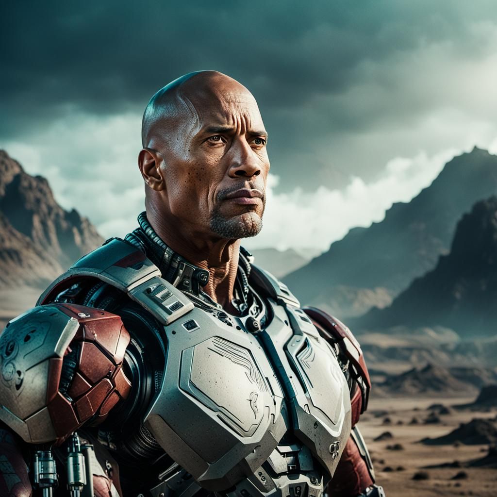 Dwayne Johnson as a Dramatic Film Cyborg