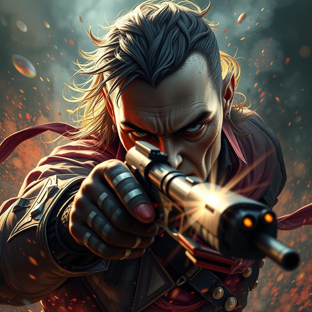 Tormented Soul in Dramatic Splash Art