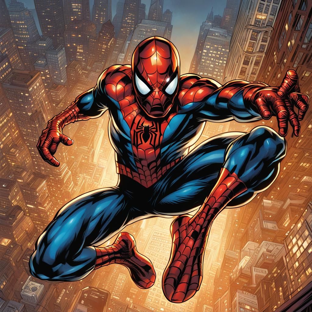 Spider-Man Comic Book Art Illustration