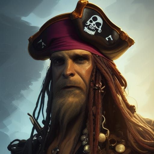 Davy Jones Portrait in Hyperdetailed Digital Art