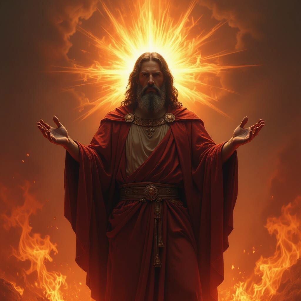 Divine Judgment: Celestial Flames Engulf Humanity