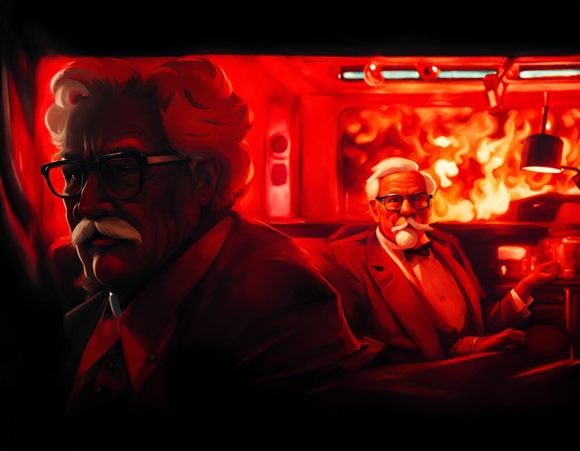 Colonel Sanders Portrait, AI Generated