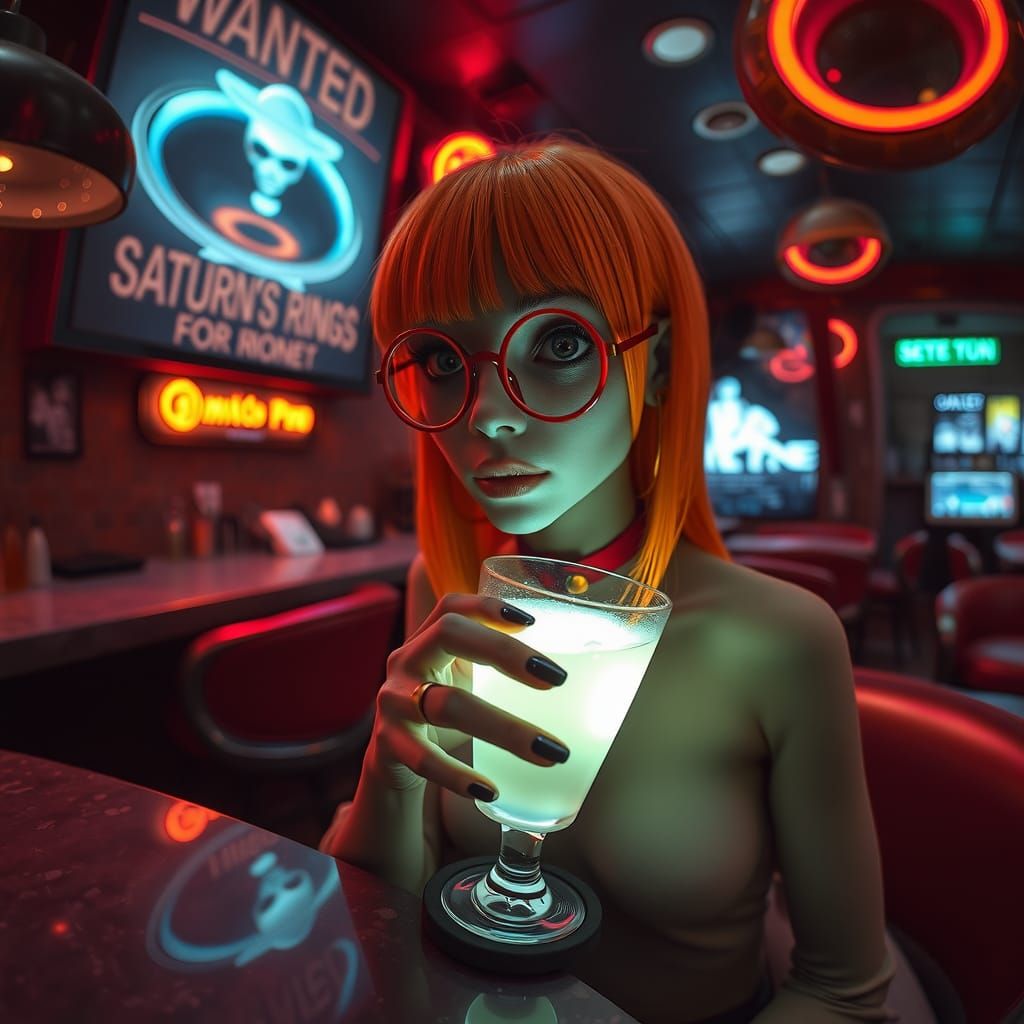 Saturn Ring Thief: Intergalactic Bar Scene
