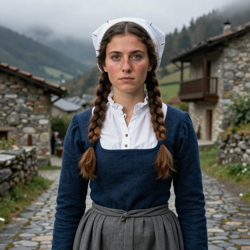 Photorealistic Portrait of María Pascuala Almandoz, 1578