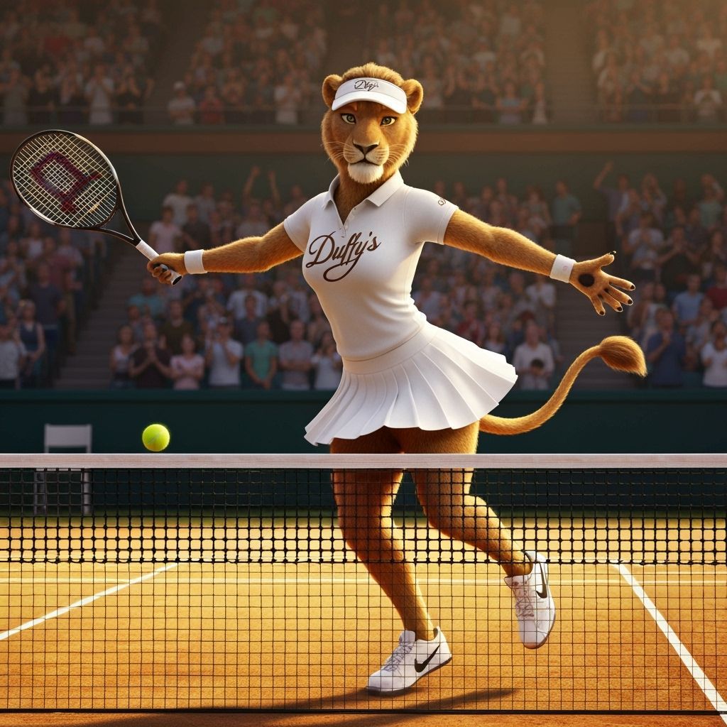 Lioness Ace: A Graceful Tennis Match