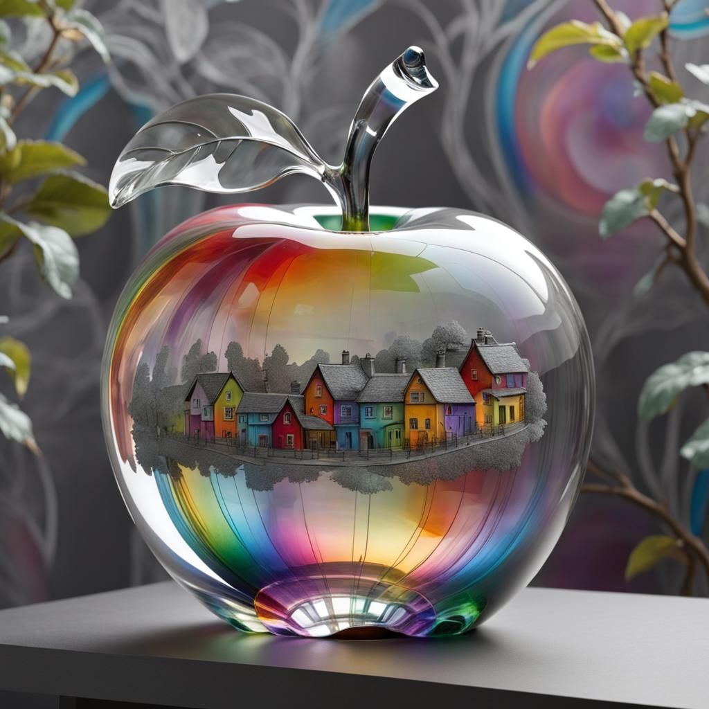 Glass apple