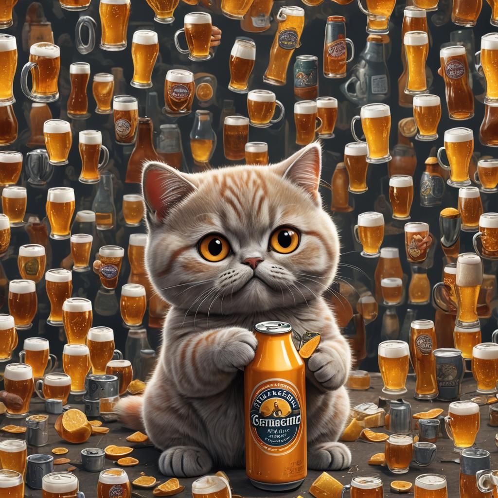 very cute realistic cute big eye small head orange very Fat ...