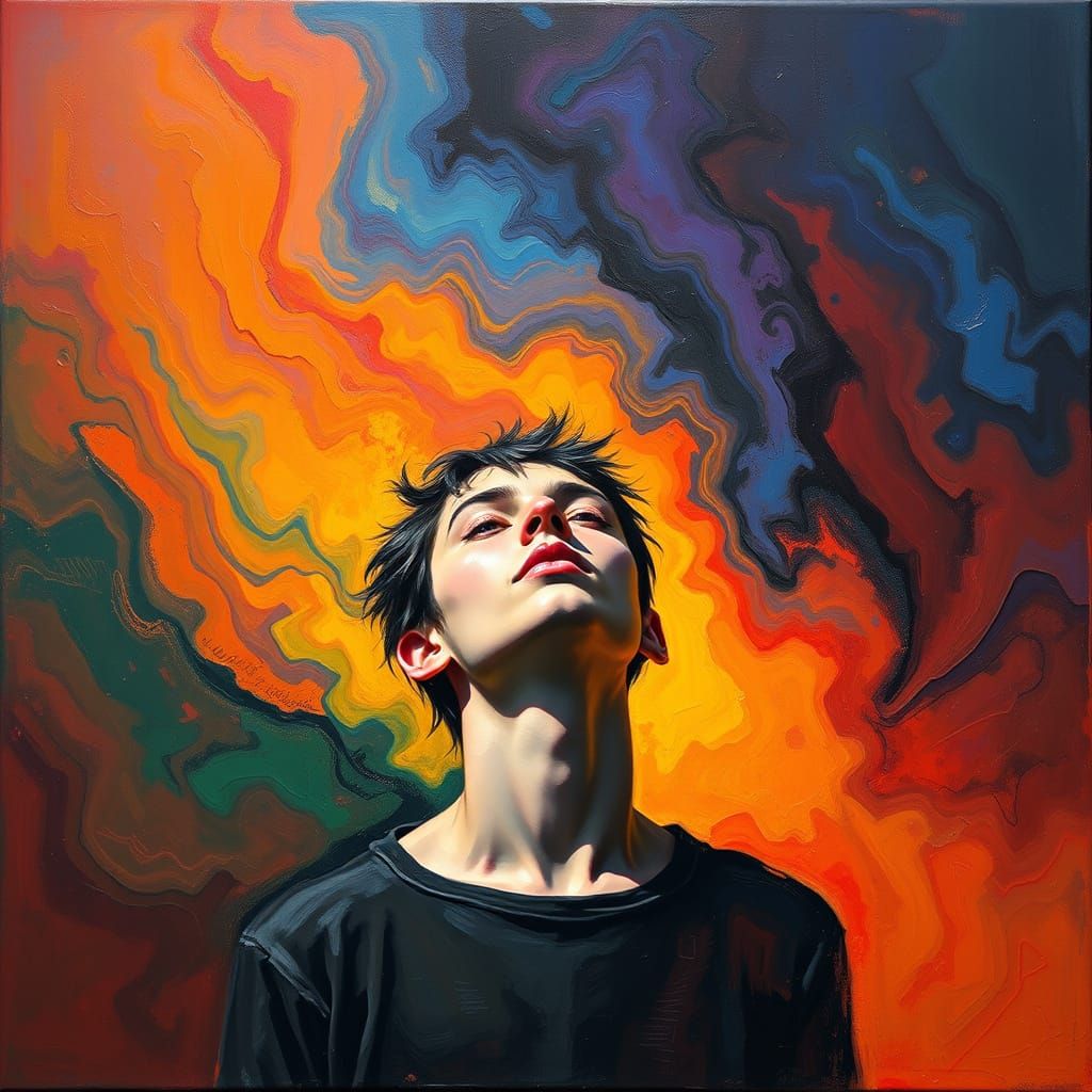 Person Immersed in the Present Moment: Abstract Expressionis...