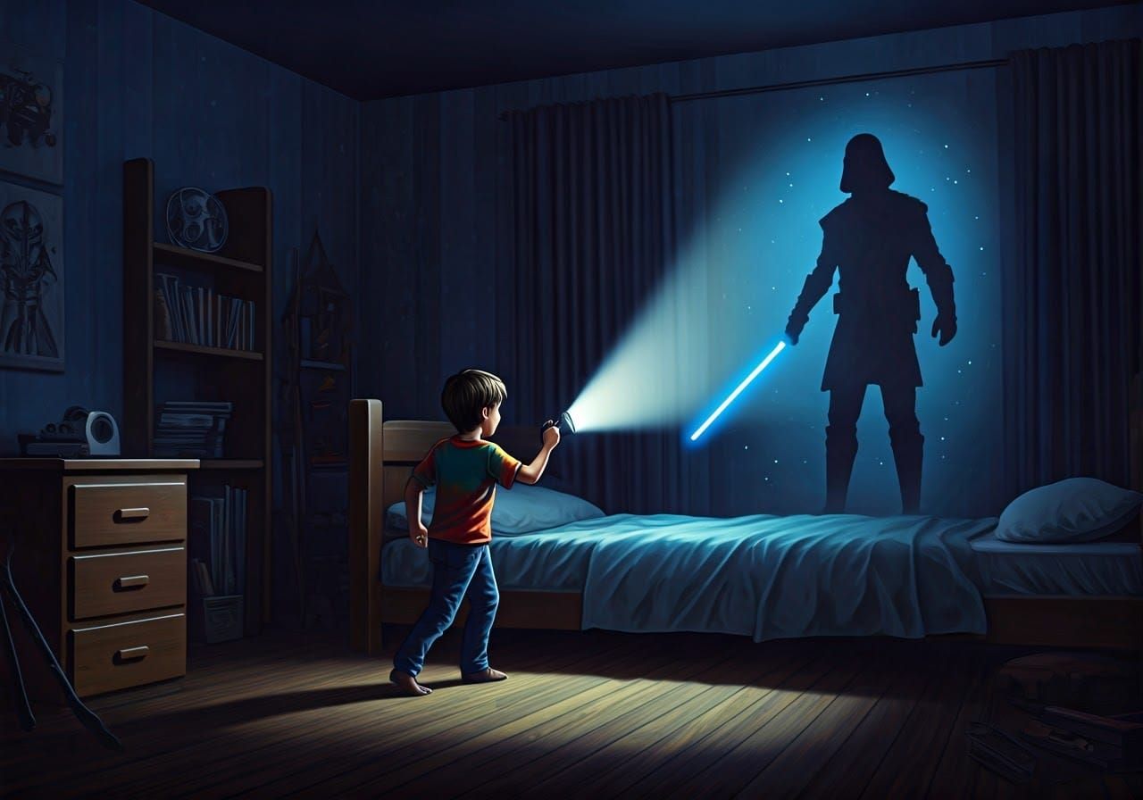Young Boy's Bedroom Transforms into Epic Jedi Knight Scene