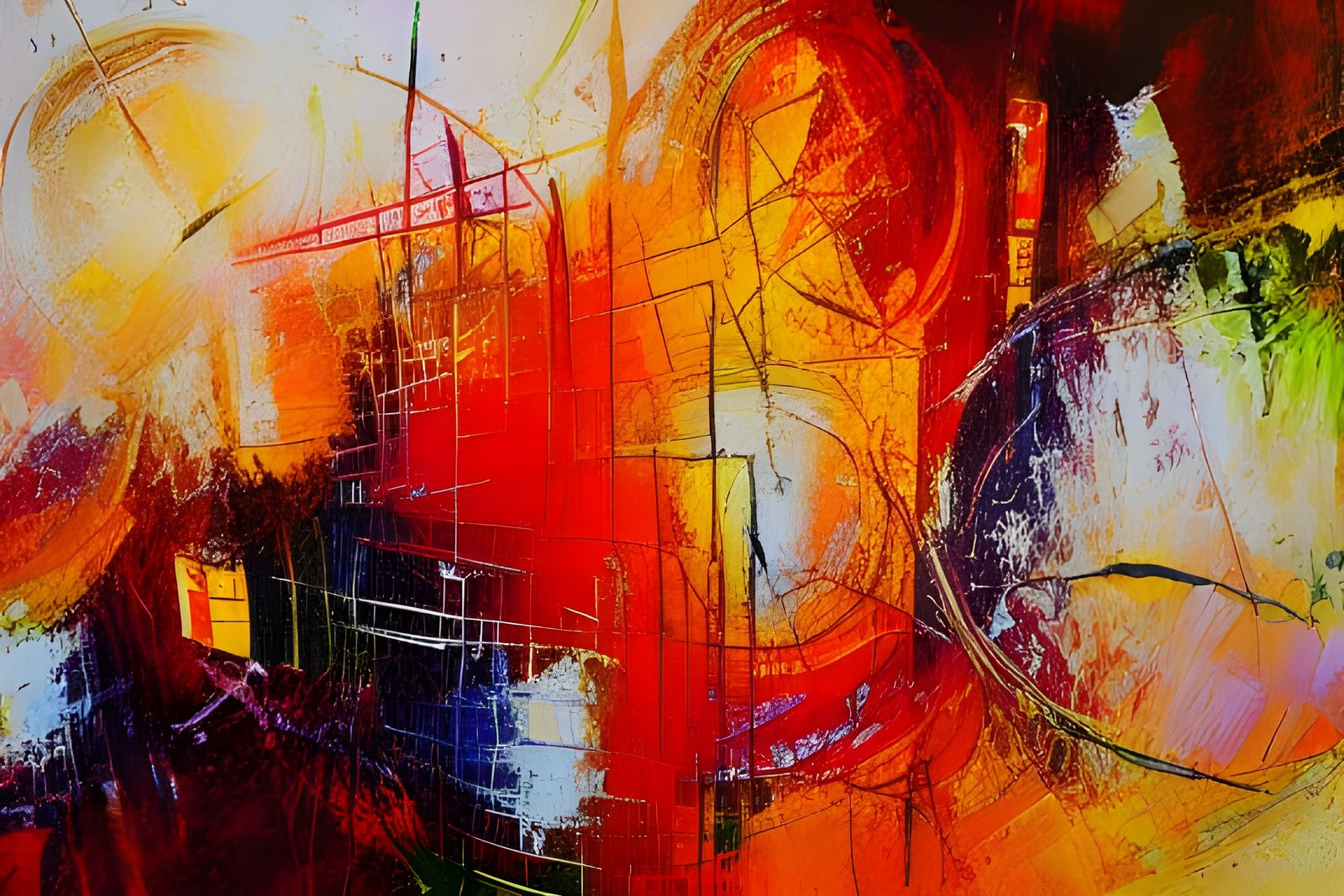 Expressive Oil Painting in Neo-Impressionist Style