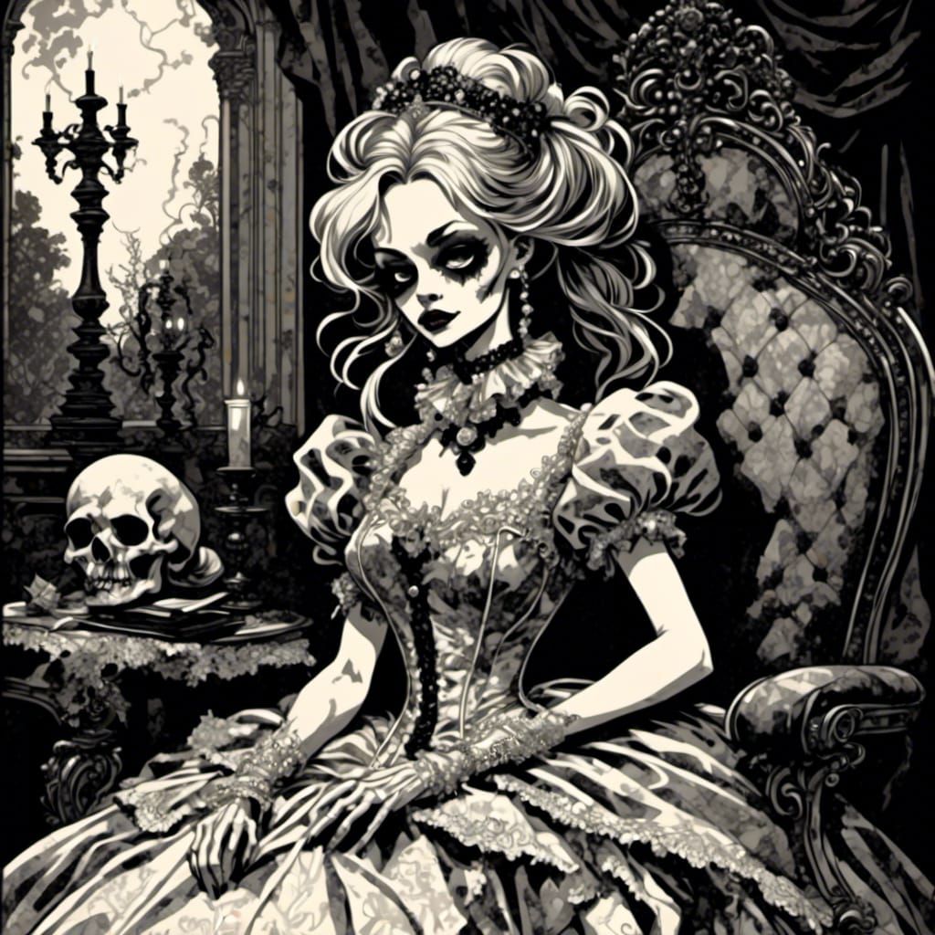 Haunted Southern Spirit in Comic Graphic Art