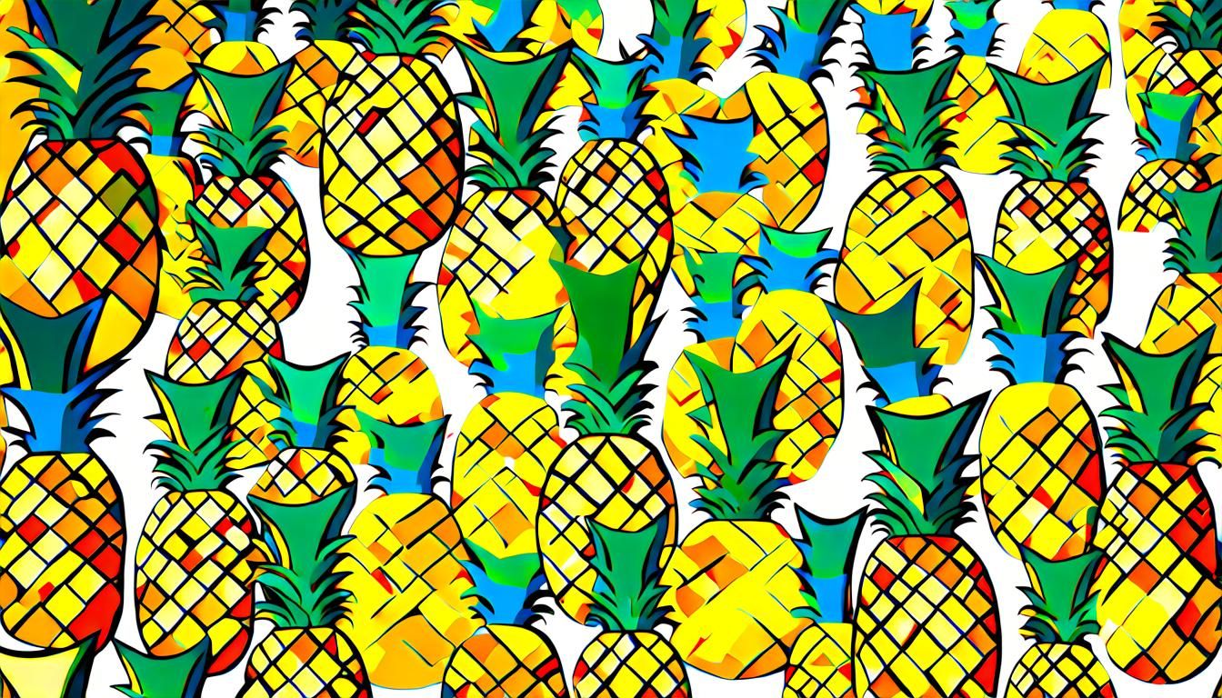 Hidden Object Game: Cubist Cats and Mini Pineapples