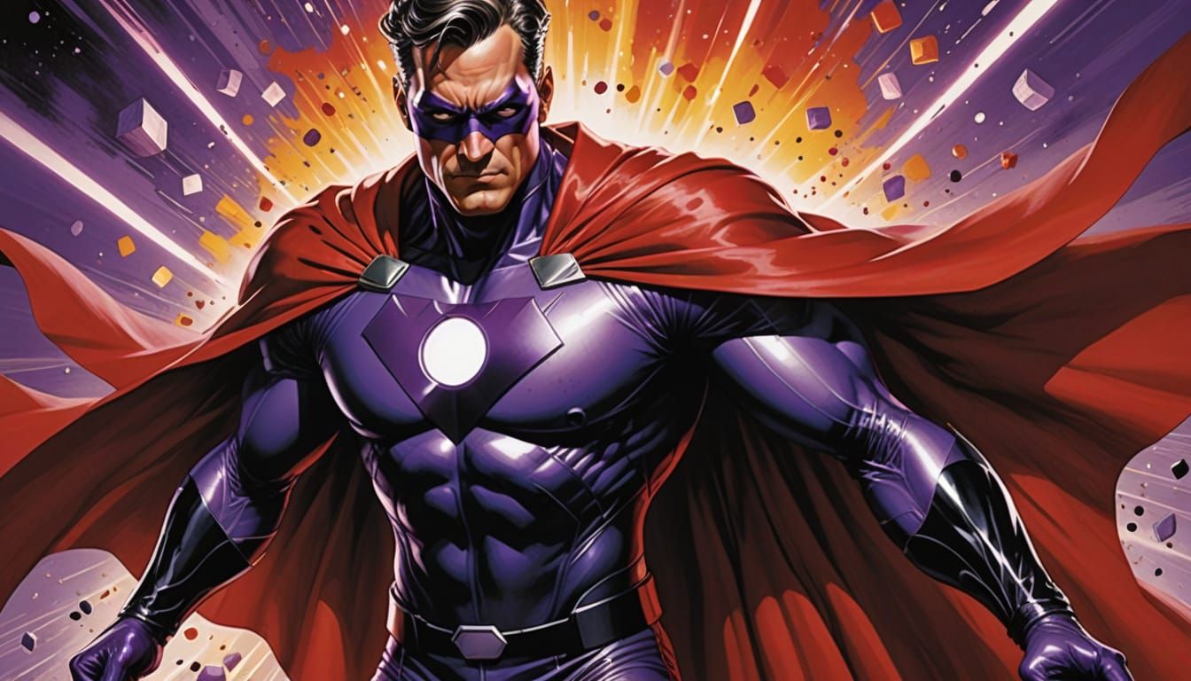 Dr. Impossible in Hyperrealistic Comic Book Style