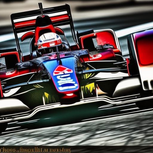 Hyperrealistic Formula 1 Car in Cinematic Lighting