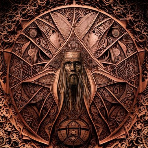 Papa Legba: Copper Plate Engraving with Venn Diagrams