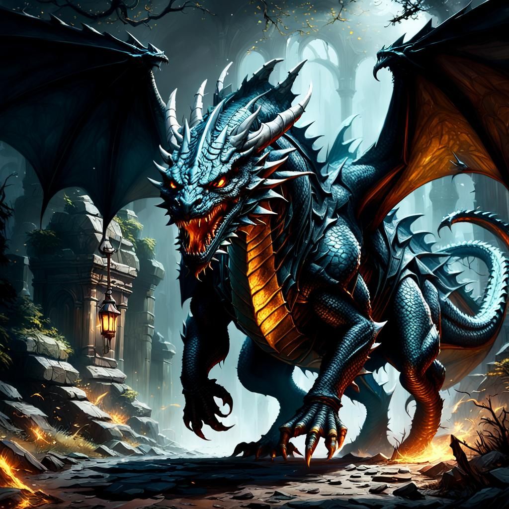 Dramatic Storm Approaching, Dark Fantasy Concept Art