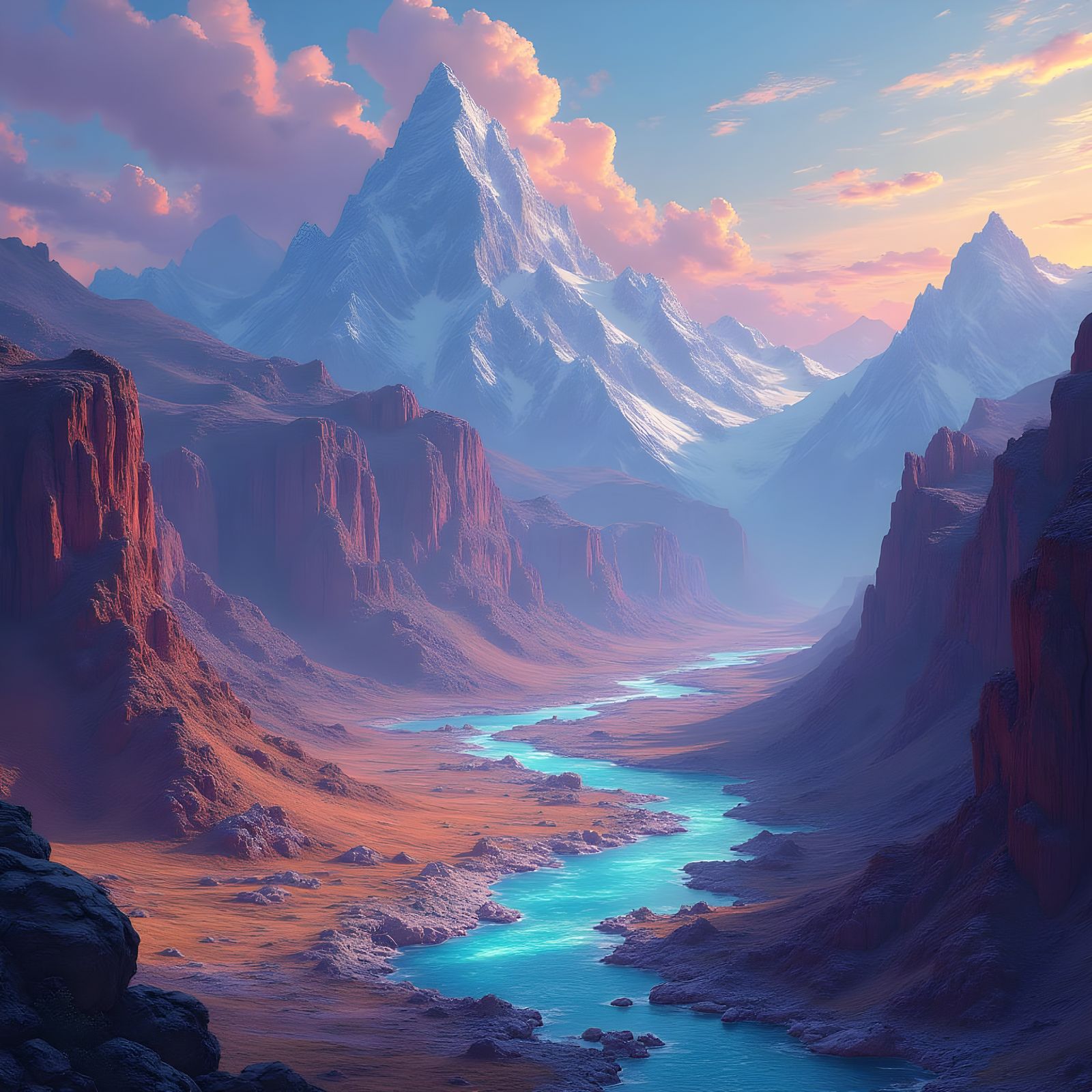 Vibrant Gemstone Wonders in Lush Landscapes