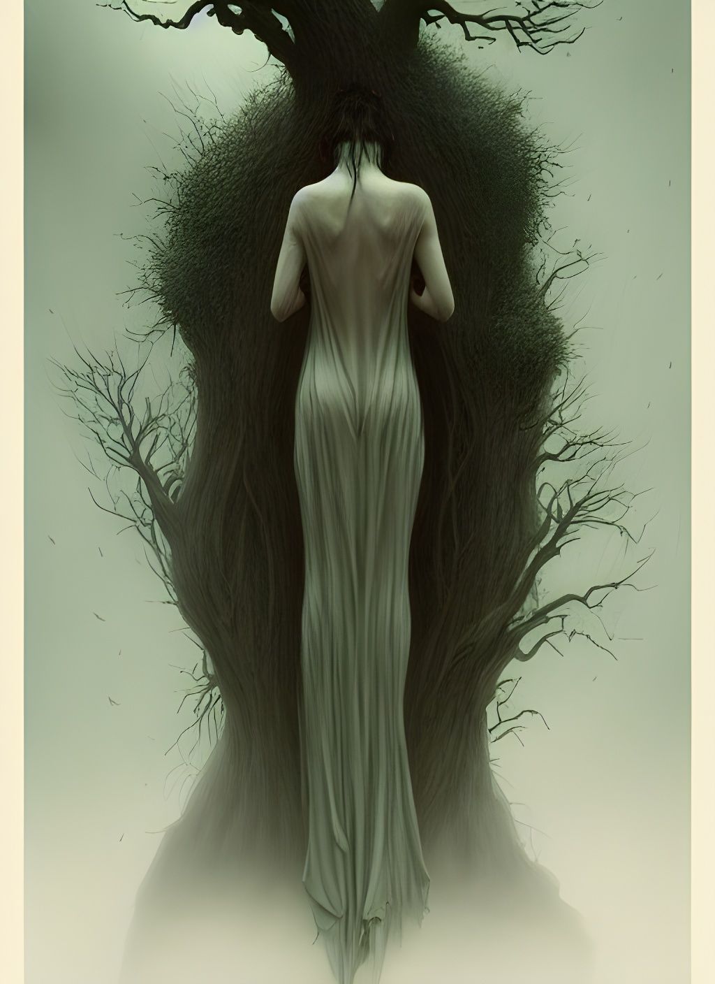 Tragic Transformation: Woman Becoming a Tree