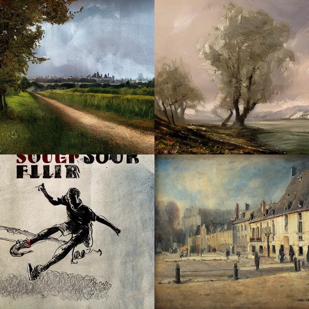 Abstract Geometric Composition in Mid-Century Modern Style