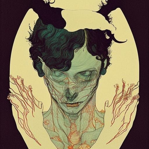 Haunted Run: A Fauvist-Expressionist Nightmare