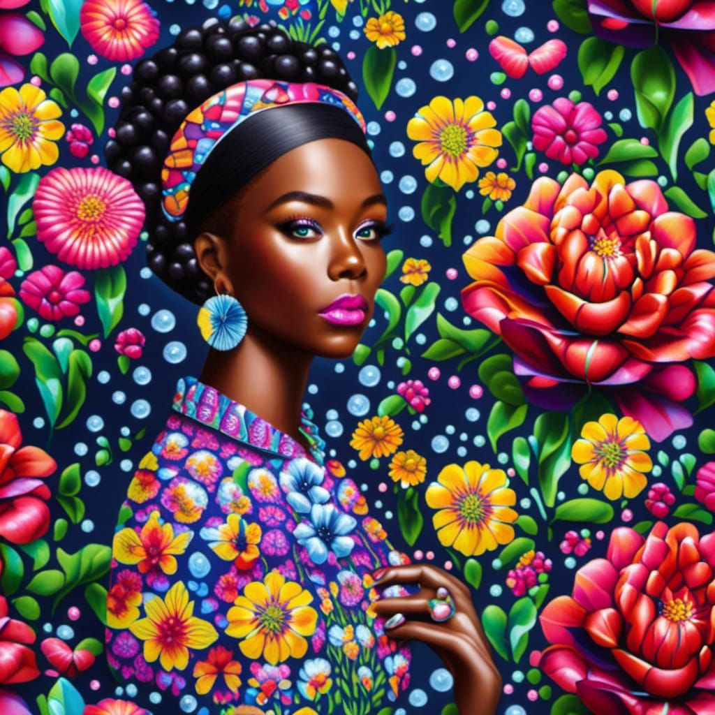 Sloth in a Magical Ink Fantasy with Butterflies