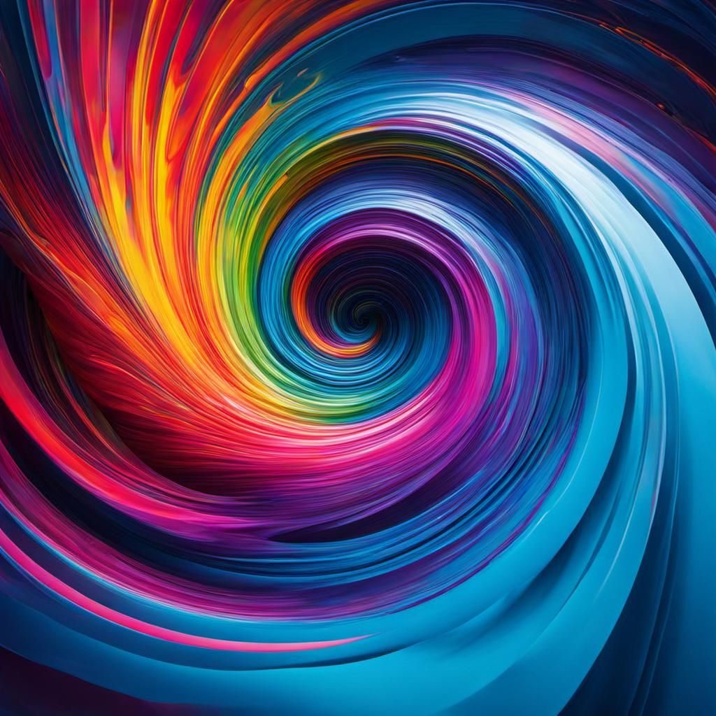 Surreal Centaur in Swirling Colors