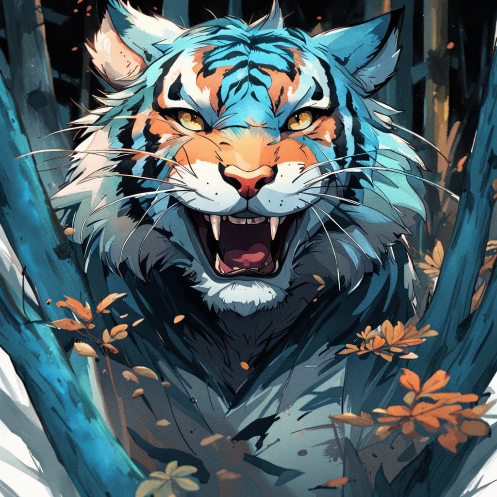 Blue tiger
