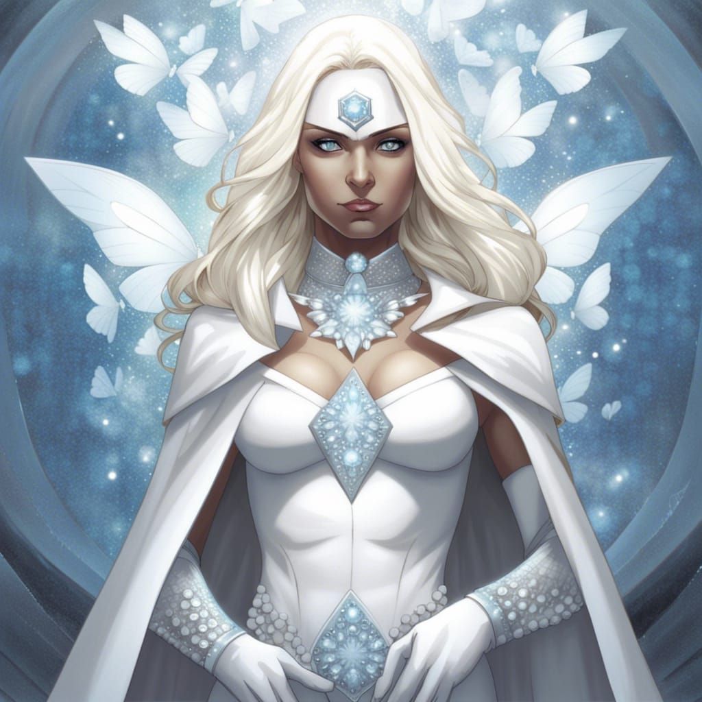Emma Frost, the Frost Queen in Astral Fantasy