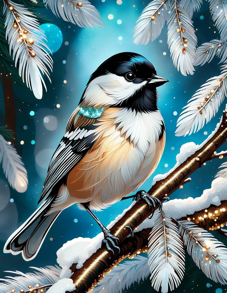 Chickadee Portrait