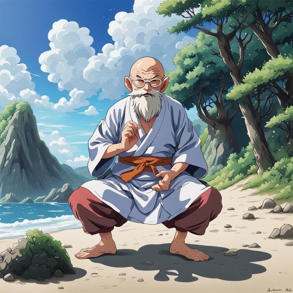 Master Roshi's Island Retreat: Anime Key Visual
