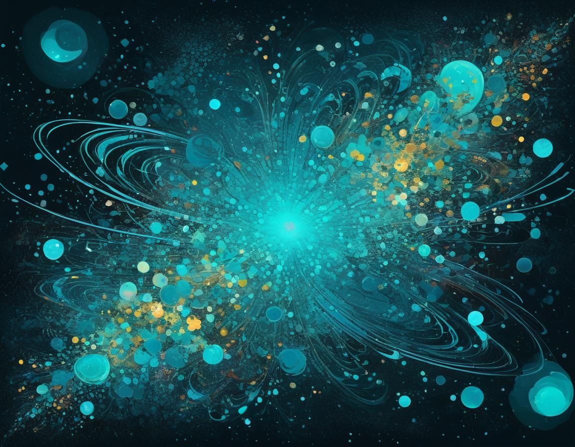 Ethereal Abstract Art: Luminous Floral Fantasy