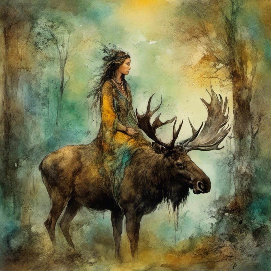 <lora:ArchetypalImagery:1.0> a woman <lora:Native woman:1.0>...