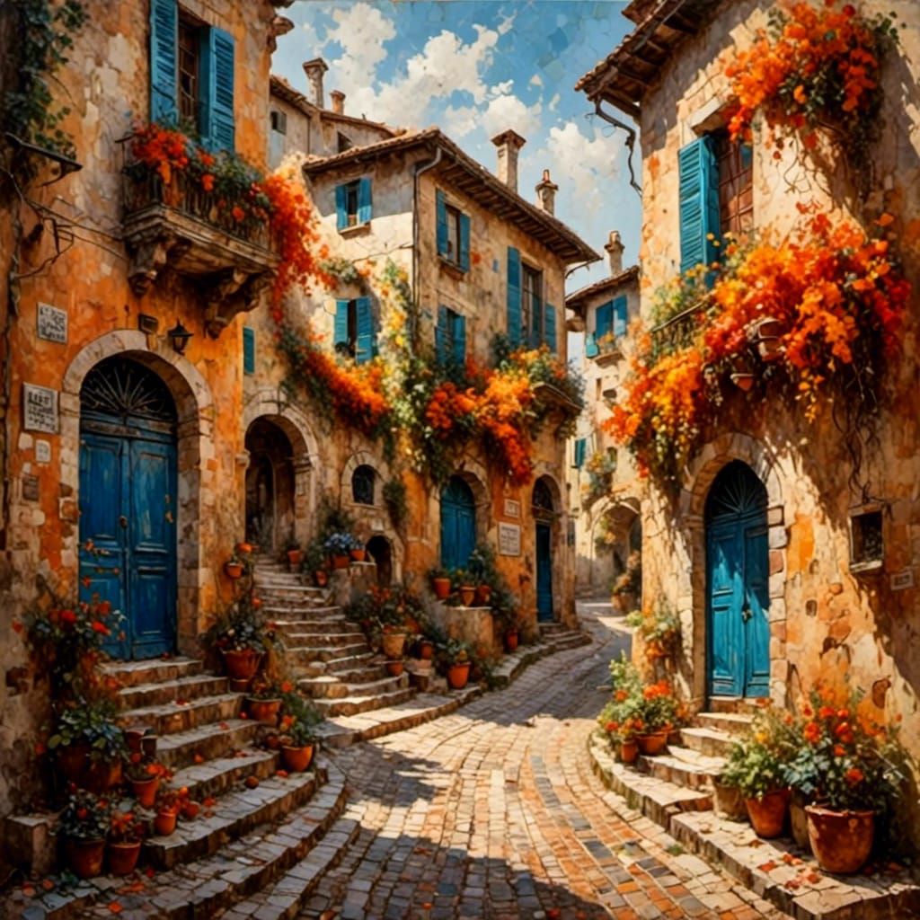 Cobblestone streets