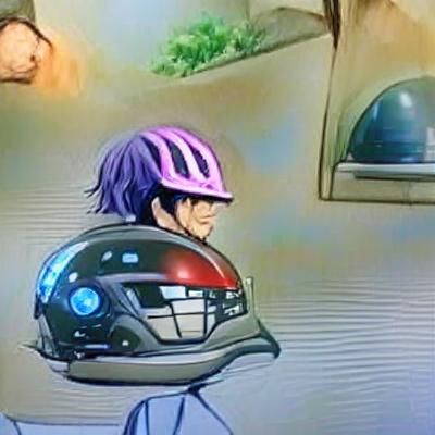 Futuristic Anime Helmet Design