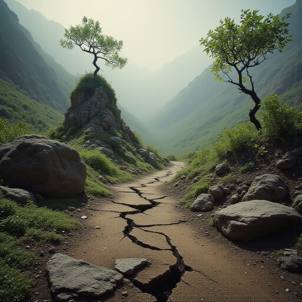 Post-Apocalyptic Earth Reclaimed by Nature