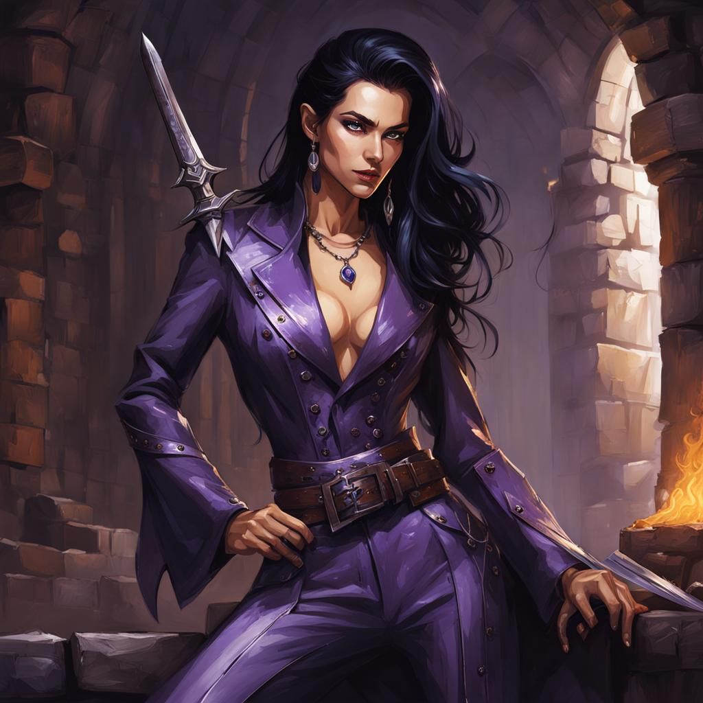 Elf in Dungeon Concept Art